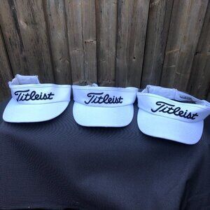 LOT OF 3 Titleist Hats Visor Cap